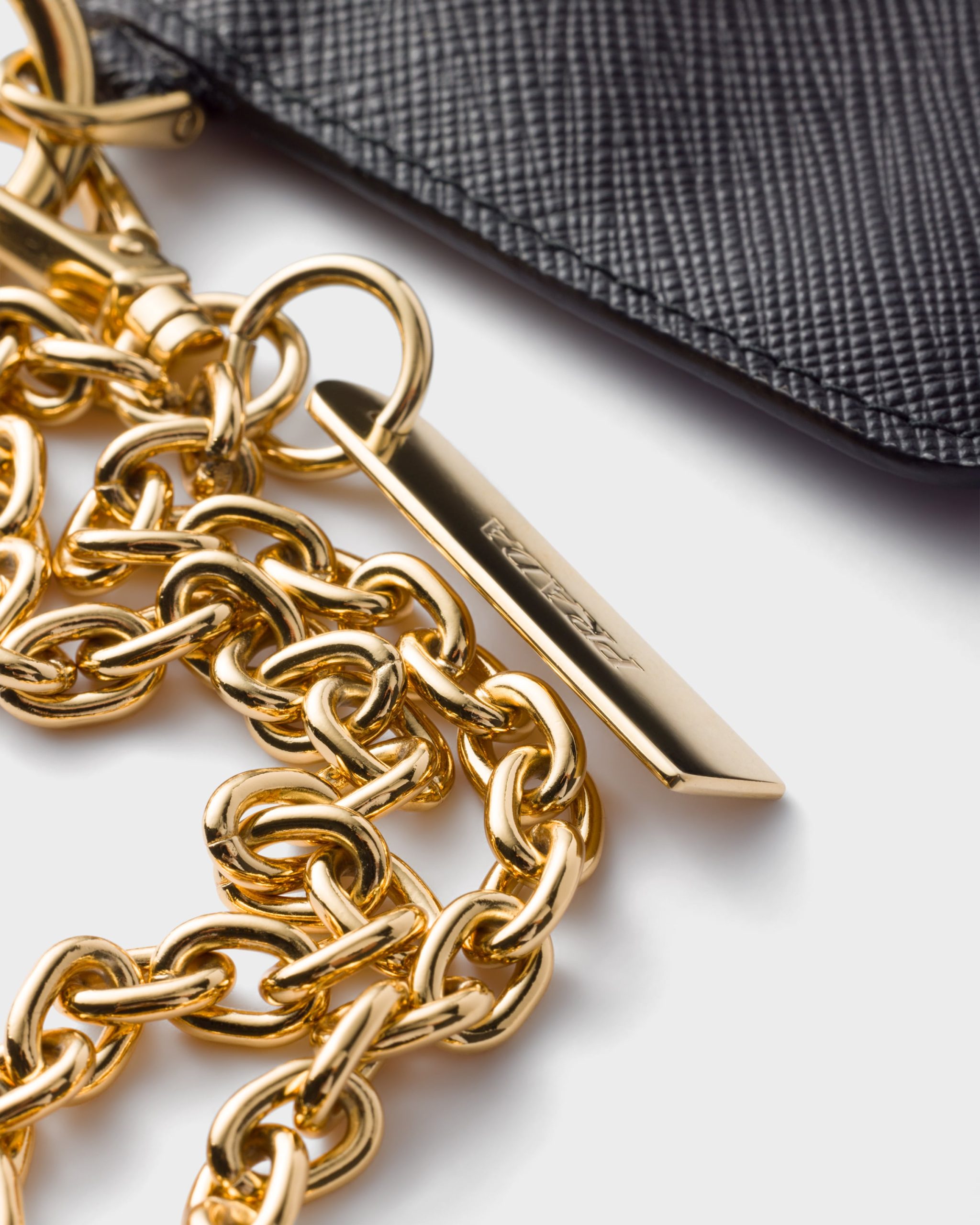 Prada Saffiano leather card holder with shoulder strap - Image 2